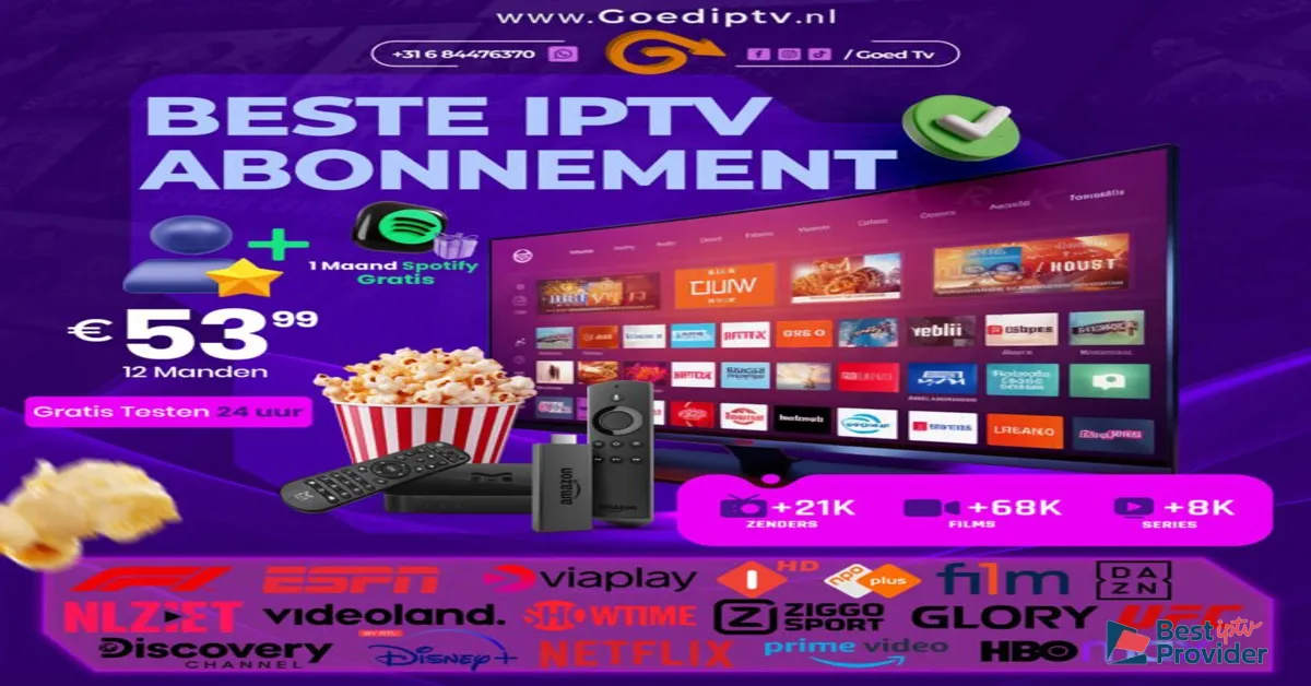 IPTV NL: Ontvang de voordelen van IPTV met ons abonnement in Nederland. Geniet van live TV, films, series en on demand content op al jouw apparaten. Bestel nu!